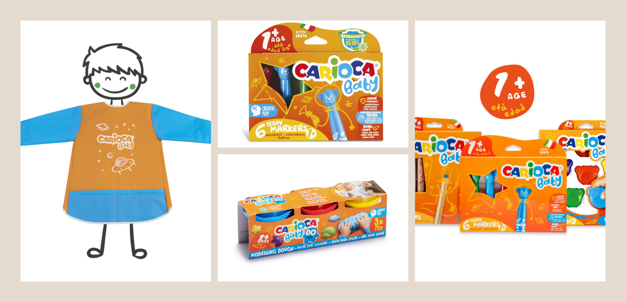 White Beige Minimalist Photo Collage Wraparound Mug-2_1